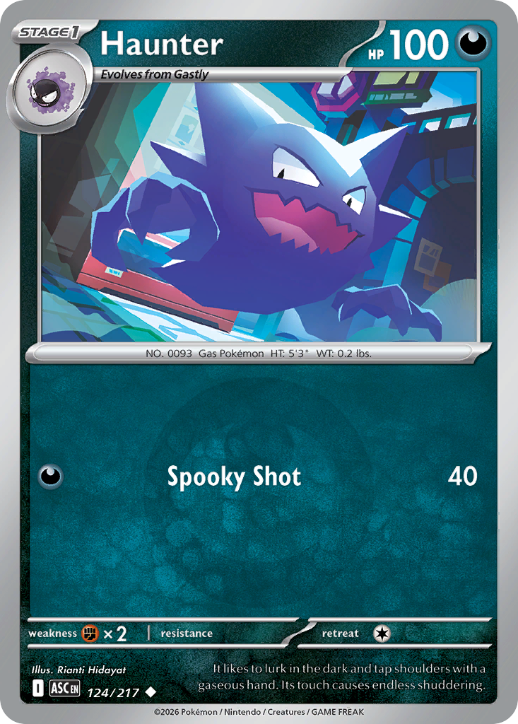 Haunter 124/217 Ascended Heroes Pokémon card