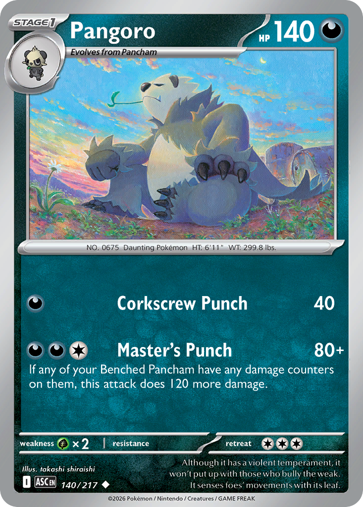 Pangoro 140/217 Ascended Heroes Pokémon card