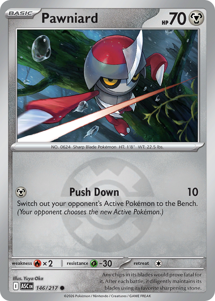 Pawniard 146/217 Ascended Heroes Pokémon card