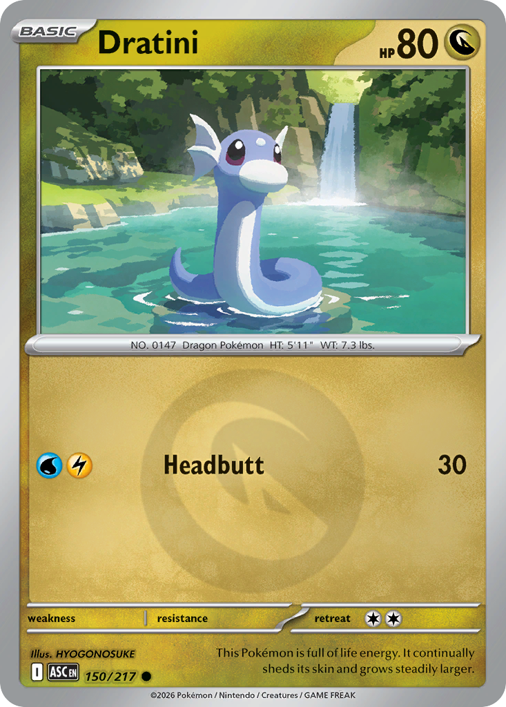 Dratini 150/217 Ascended Heroes Pokémon card
