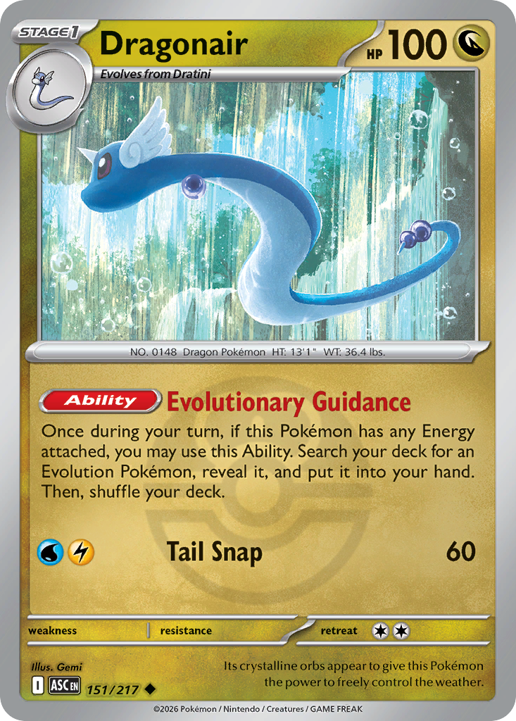 Dragonair 151/217 Ascended Heroes Pokémon card