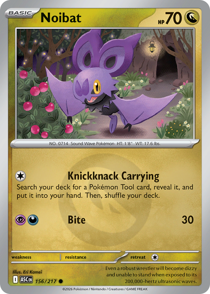 Noibat 156/217 Ascended Heroes Pokémon card