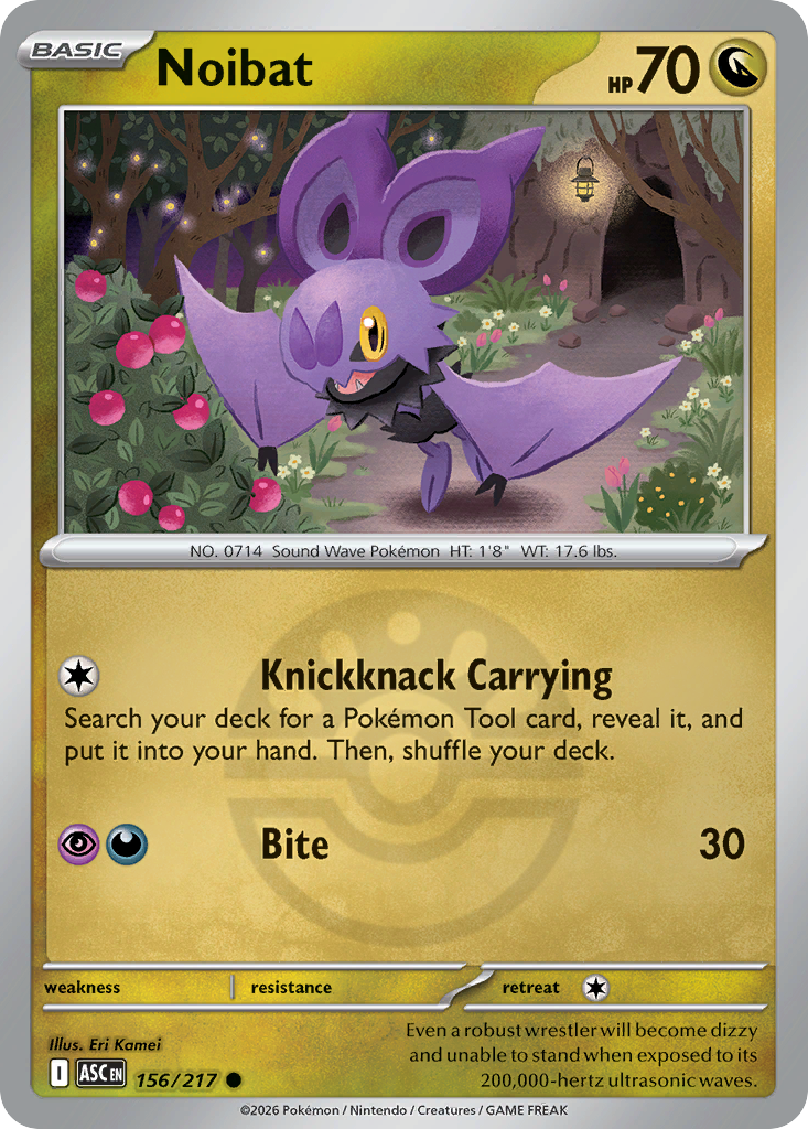 Noibat 156/217 Ascended Heroes Pokémon card