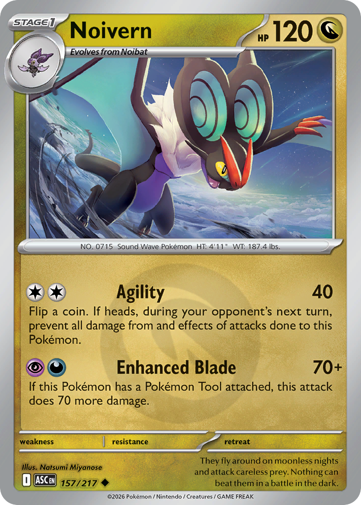 Noivern 157/217 Ascended Heroes Pokémon card