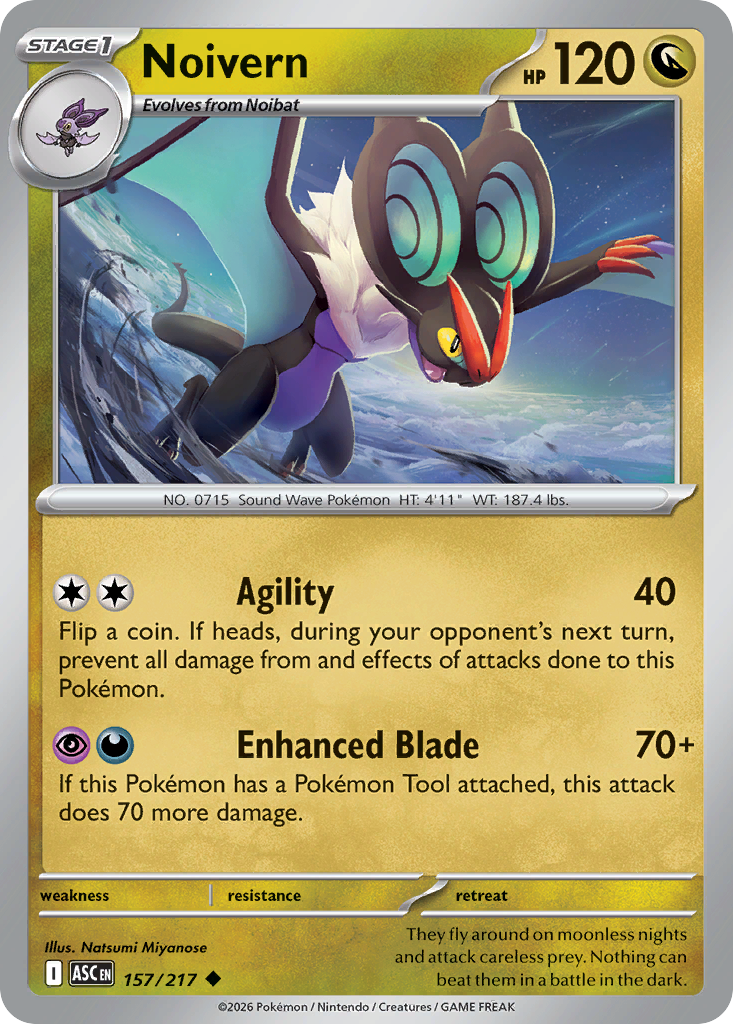 Noivern 157/217 Ascended Heroes Pokémon card