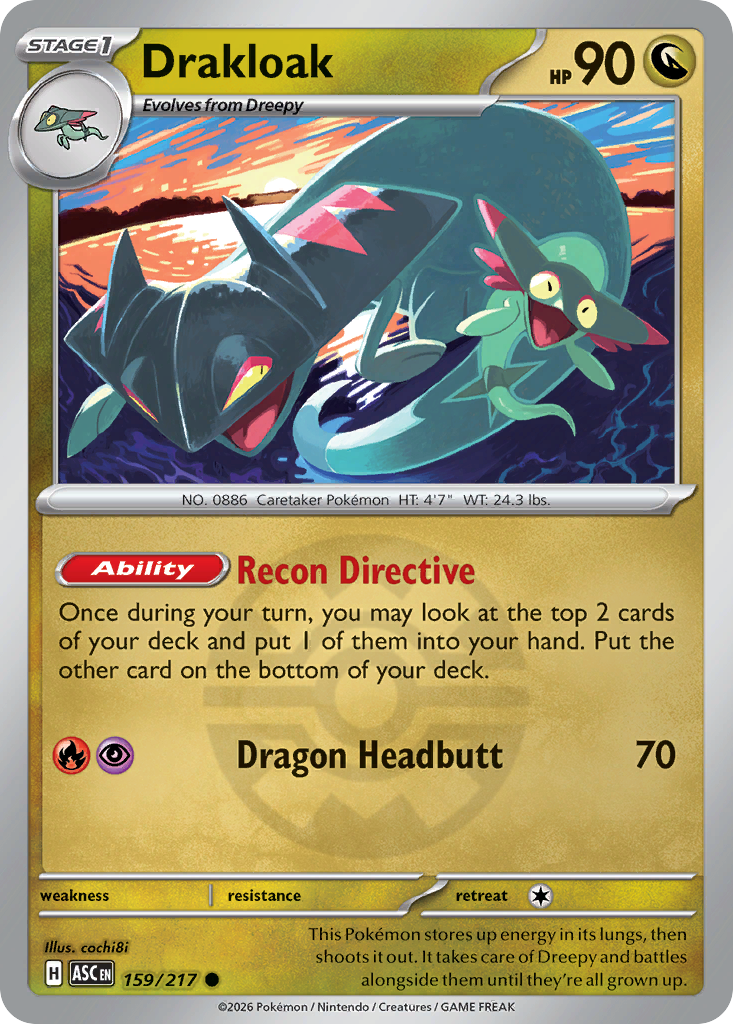 Drakloak 159/217 Ascended Heroes Pokémon card