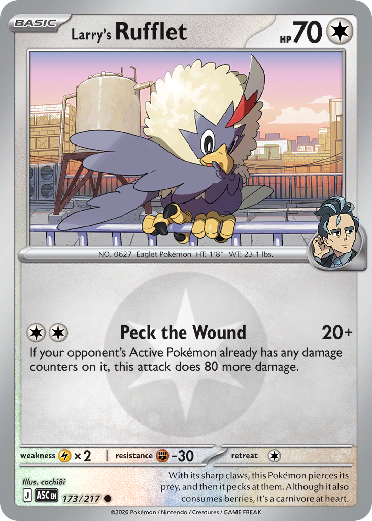 Larry's Rufflet 173/217 Ascended Heroes Pokémon card
