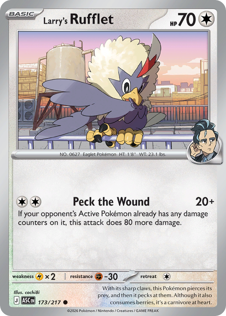 Larry's Rufflet 173/217 Ascended Heroes Pokémon card
