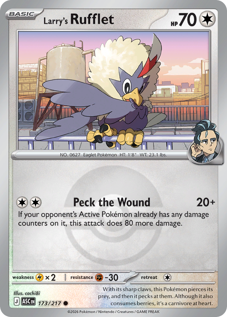 Larry's Rufflet 173/217 Ascended Heroes Pokémon card