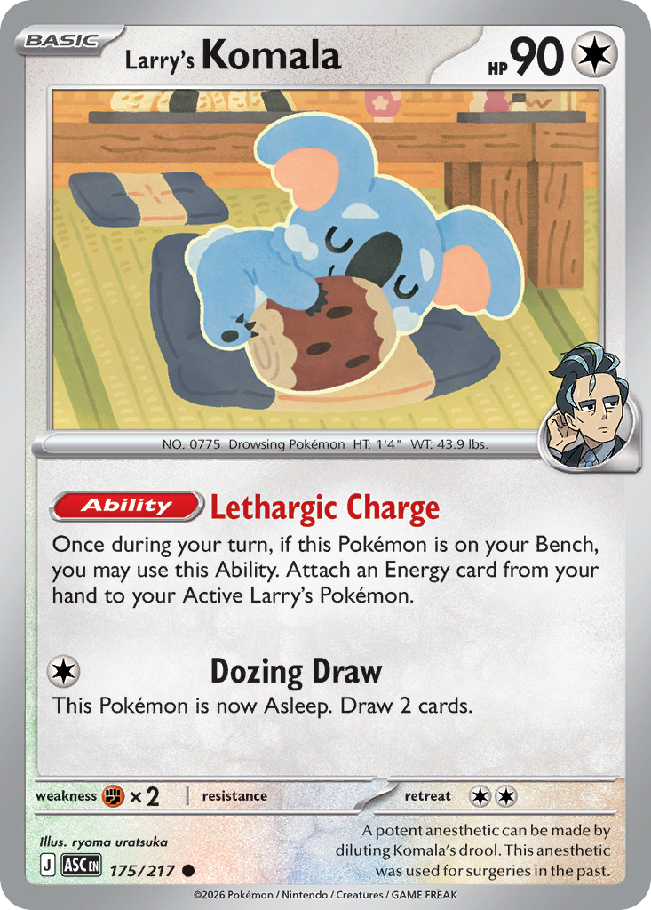 Larry's Komala 175/217 Ascended Heroes Pokémon card