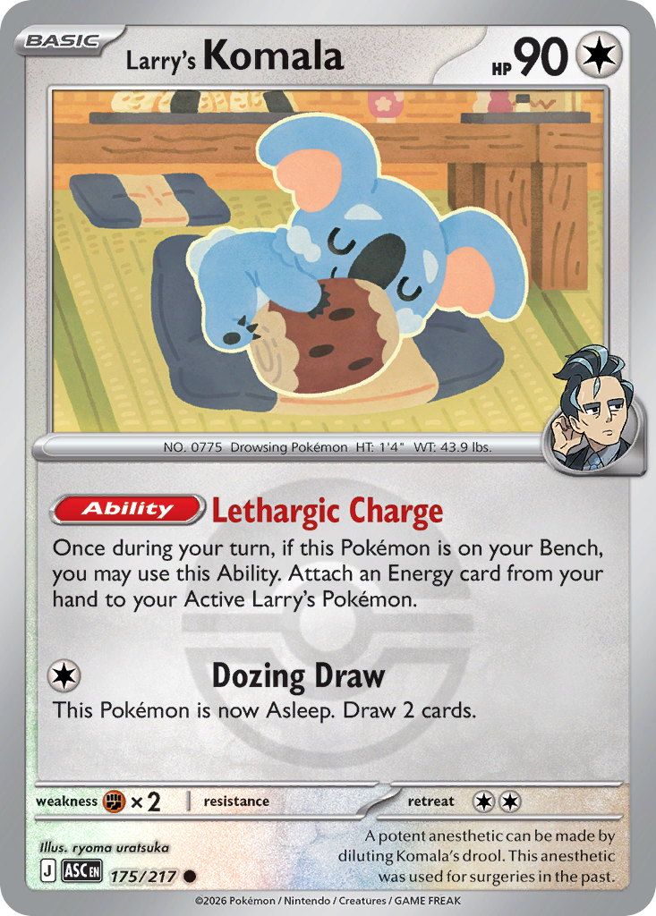 Larry's Komala 175/217 Ascended Heroes Pokémon card