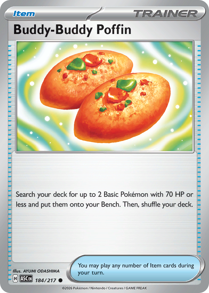 Buddy-Buddy Poffin 184/217 Ascended Heroes Pokémon card