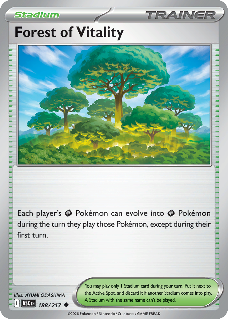 Forest of Vitality 188/217 Ascended Heroes Pokémon card