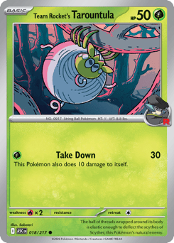 Team Rocket's Tarountula