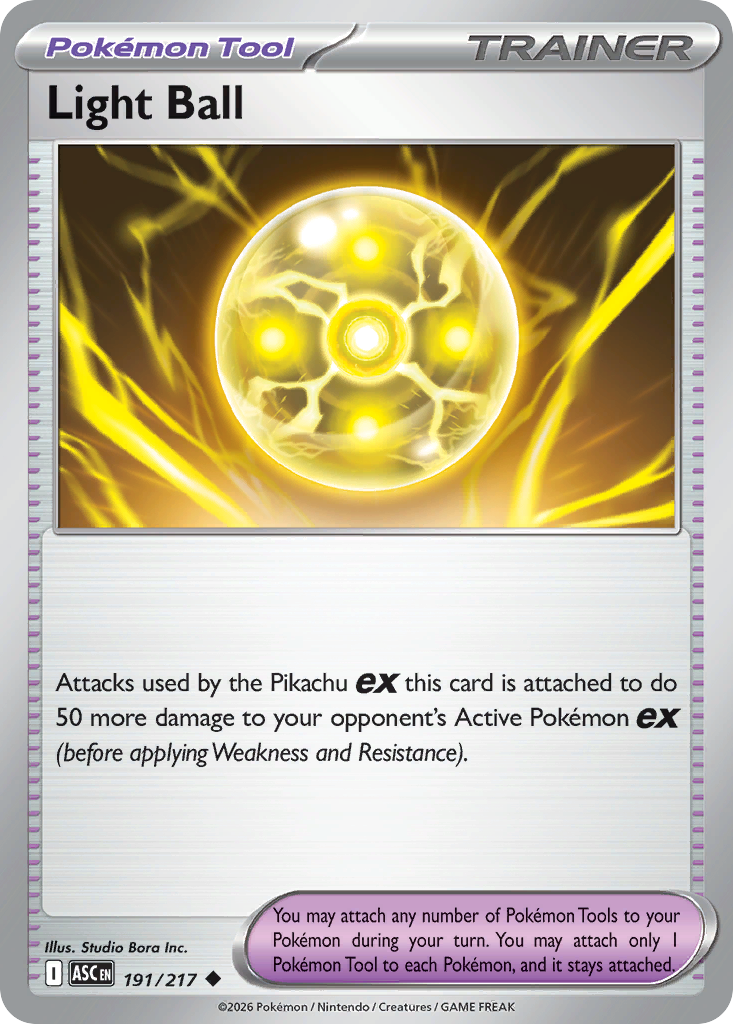 Light Ball 191/217 Ascended Heroes Pokémon card