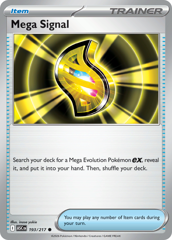 Mega Signal 193/217 Ascended Heroes Pokémon card