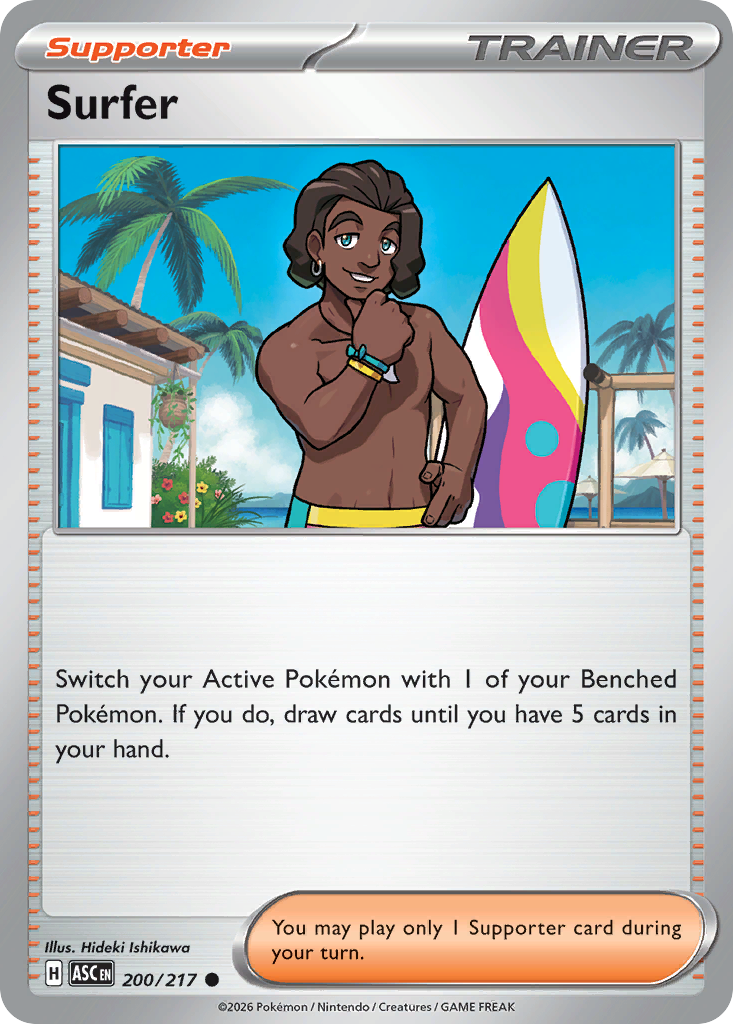 Surfer 200/217 Ascended Heroes Pokémon card