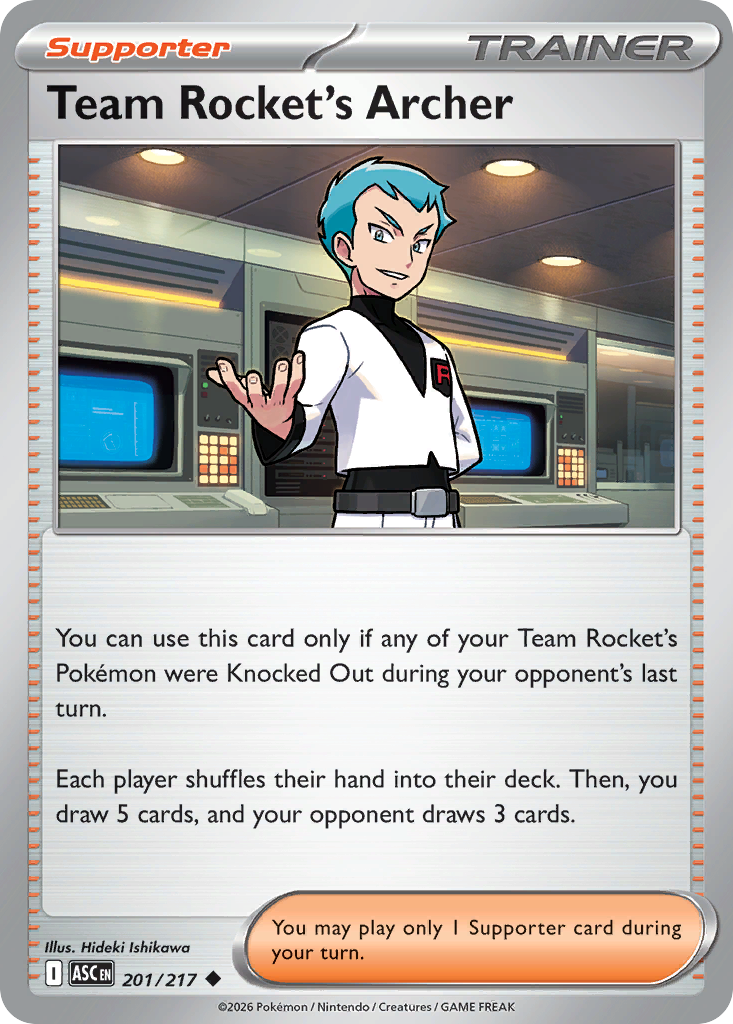 Team Rocket's Archer 201/217 Ascended Heroes Pokémon card