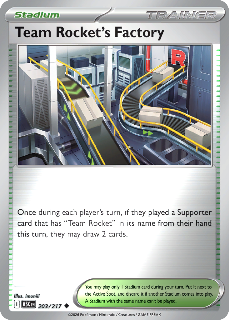 Team Rocket's Factory 203/217 Ascended Heroes Pokémon card