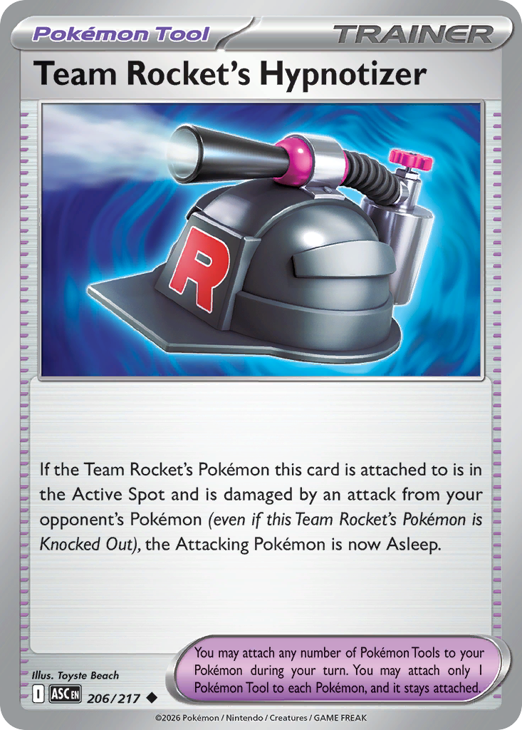 Team Rocket's Hypnotizer 206/217 Ascended Heroes Pokémon card