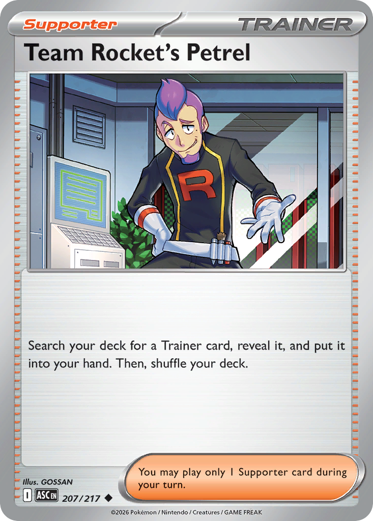Team Rocket's Petrel 207/217 Ascended Heroes Pokémon card