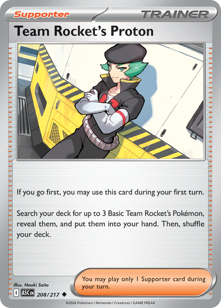 Team Rocket's Proton 208/217 Ascended Heroes Pokémon card