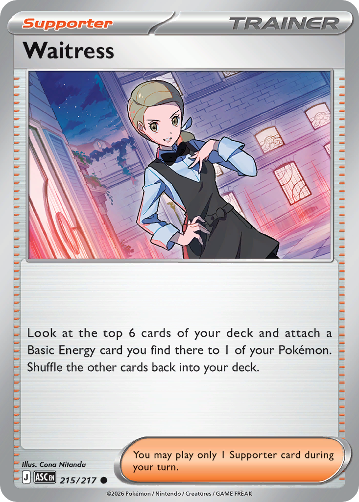 Waitress 215/217 Ascended Heroes Pokémon card
