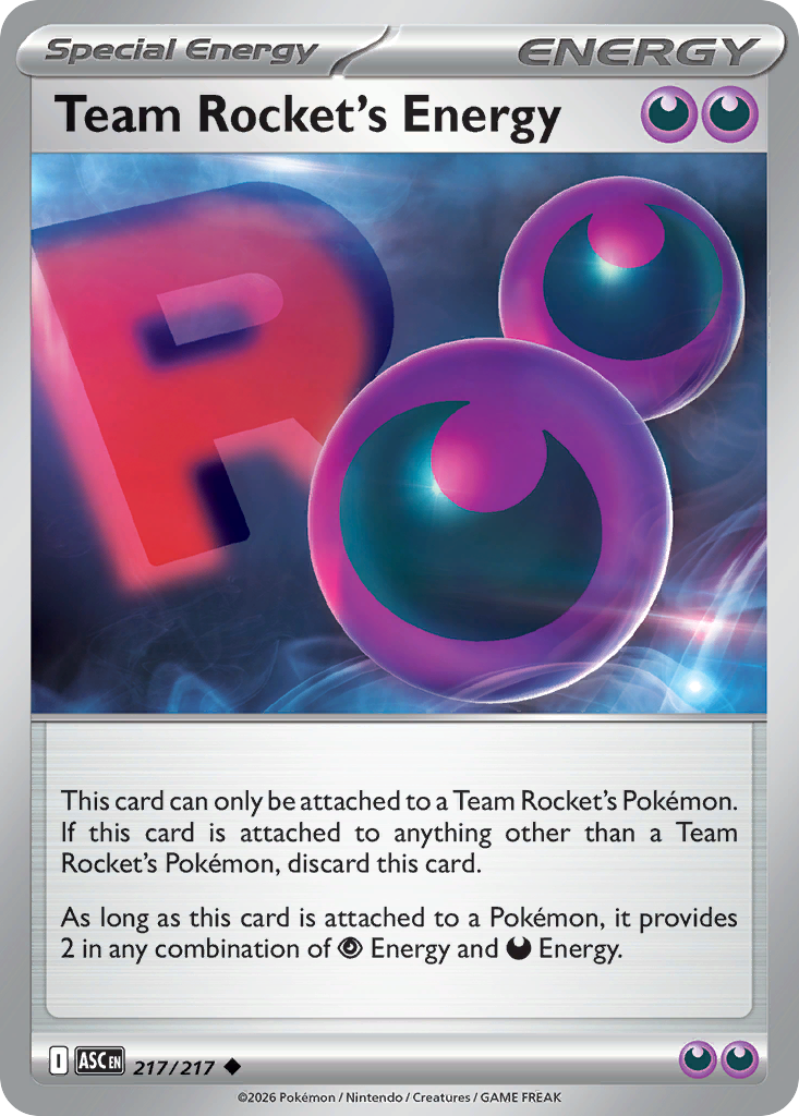Team Rocket's Energy 217/217 Ascended Heroes Pokémon card