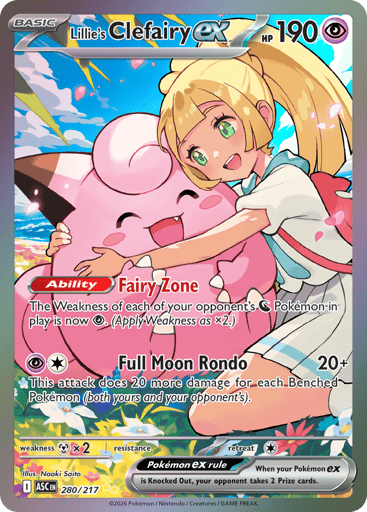 Lillie's Clefairy ex #280 - Ascended Heroes | Pokémon | Scrydex