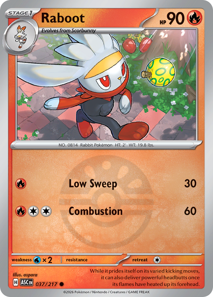 Raboot 037/217 Ascended Heroes Pokémon card