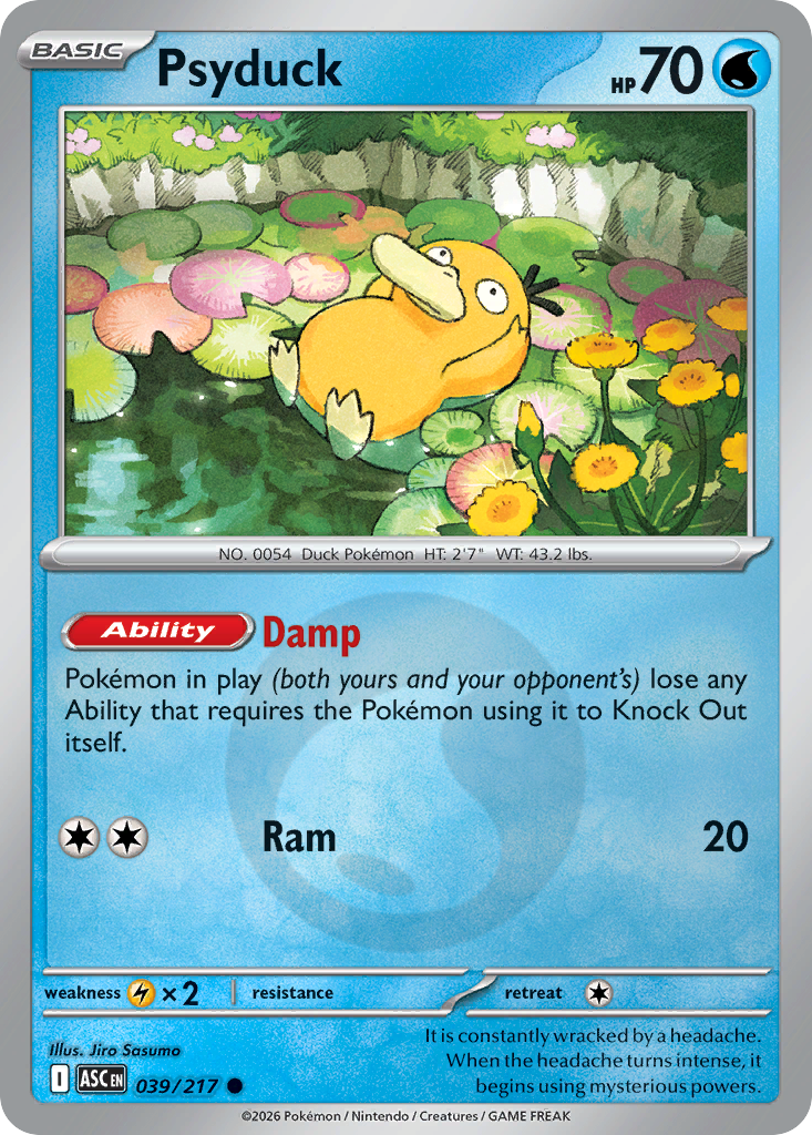 Psyduck 039/217 Ascended Heroes Pokémon card