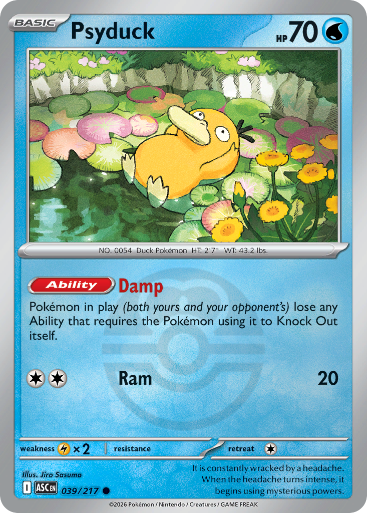 Psyduck 039/217 Ascended Heroes Pokémon card