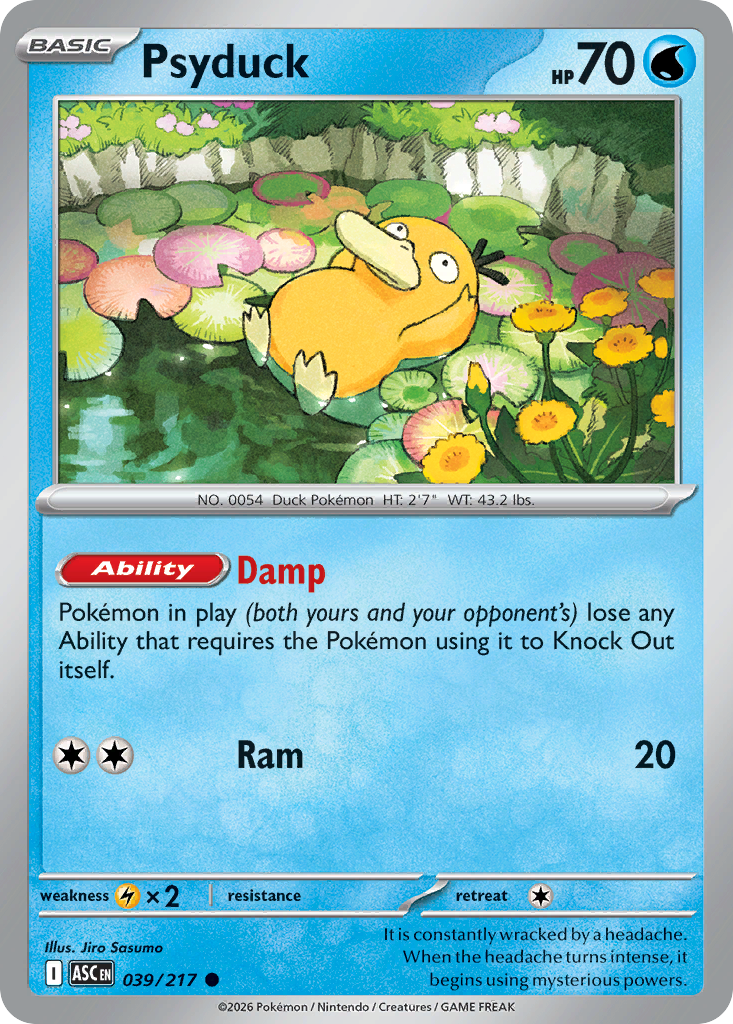 Psyduck 039/217 Ascended Heroes Pokémon card