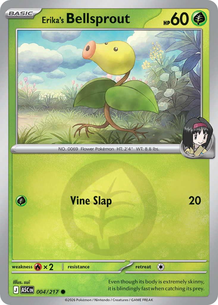 Erika's Bellsprout 004/217 Ascended Heroes Pokémon card