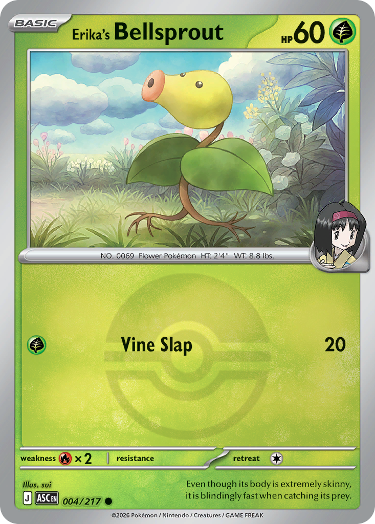 Erika's Bellsprout 004/217 Ascended Heroes Pokémon card