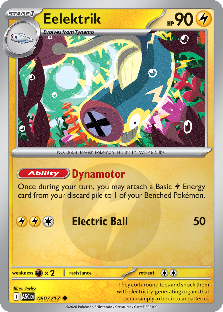 Eelektrik 060/217 Ascended Heroes Pokémon card
