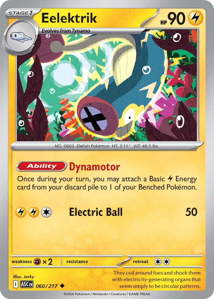 Eelektrik 060/217 Ascended Heroes Pokémon card
