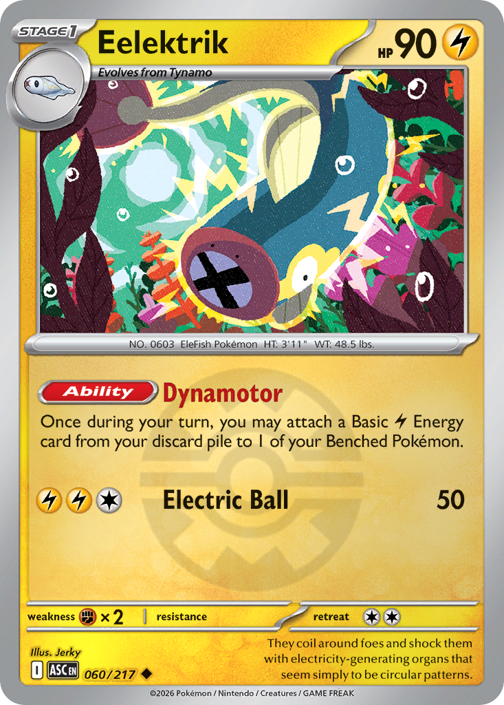 Eelektrik 060/217 Ascended Heroes Pokémon card