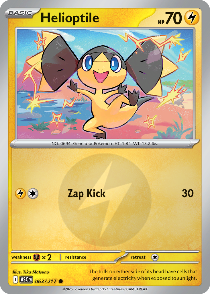 Helioptile 063/217 Ascended Heroes Pokémon card