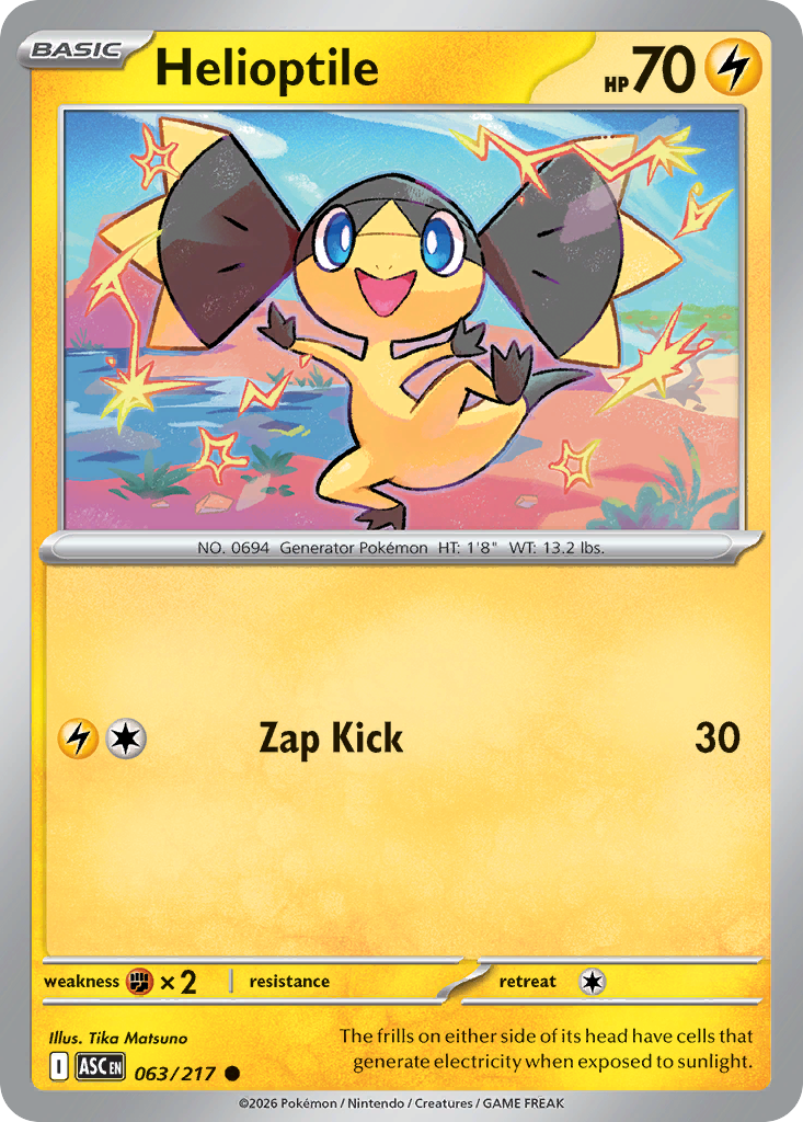 Helioptile 063/217 Ascended Heroes Pokémon card