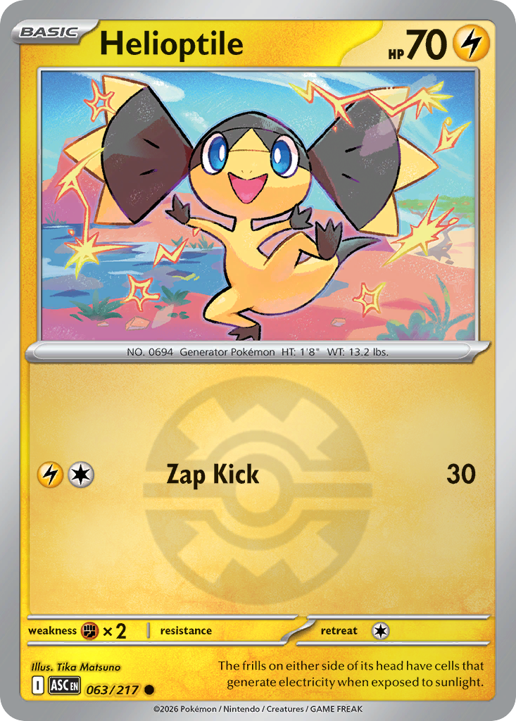 Helioptile 063/217 Ascended Heroes Pokémon card