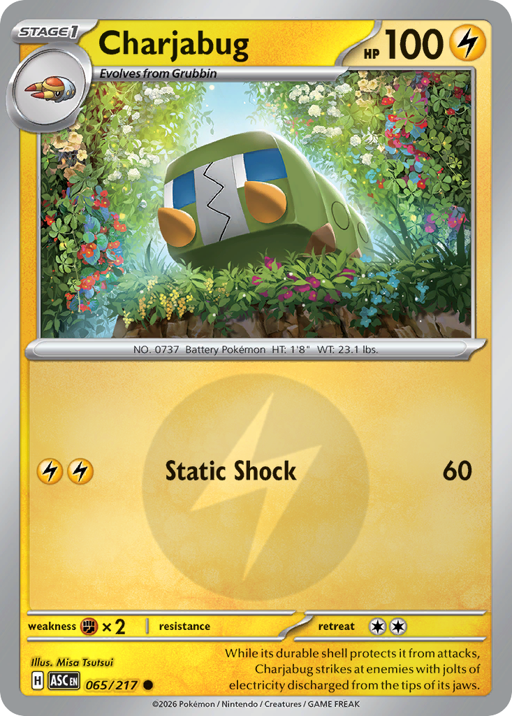Charjabug 065/217 Ascended Heroes Pokémon card