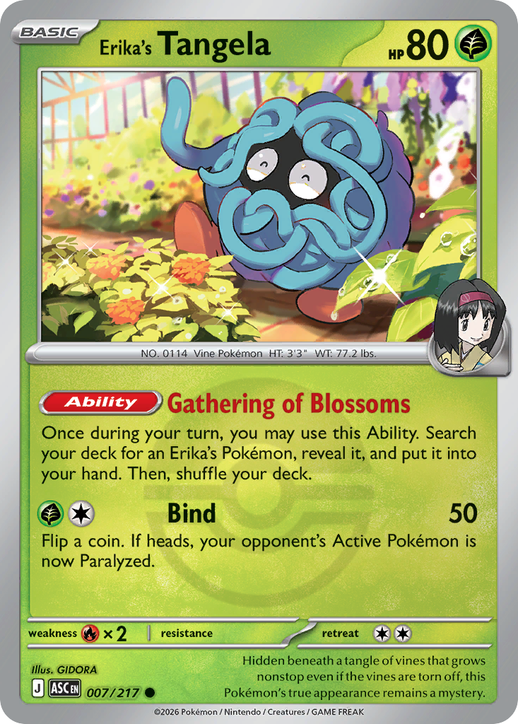Erika's Tangela 007/217 Ascended Heroes Pokémon card