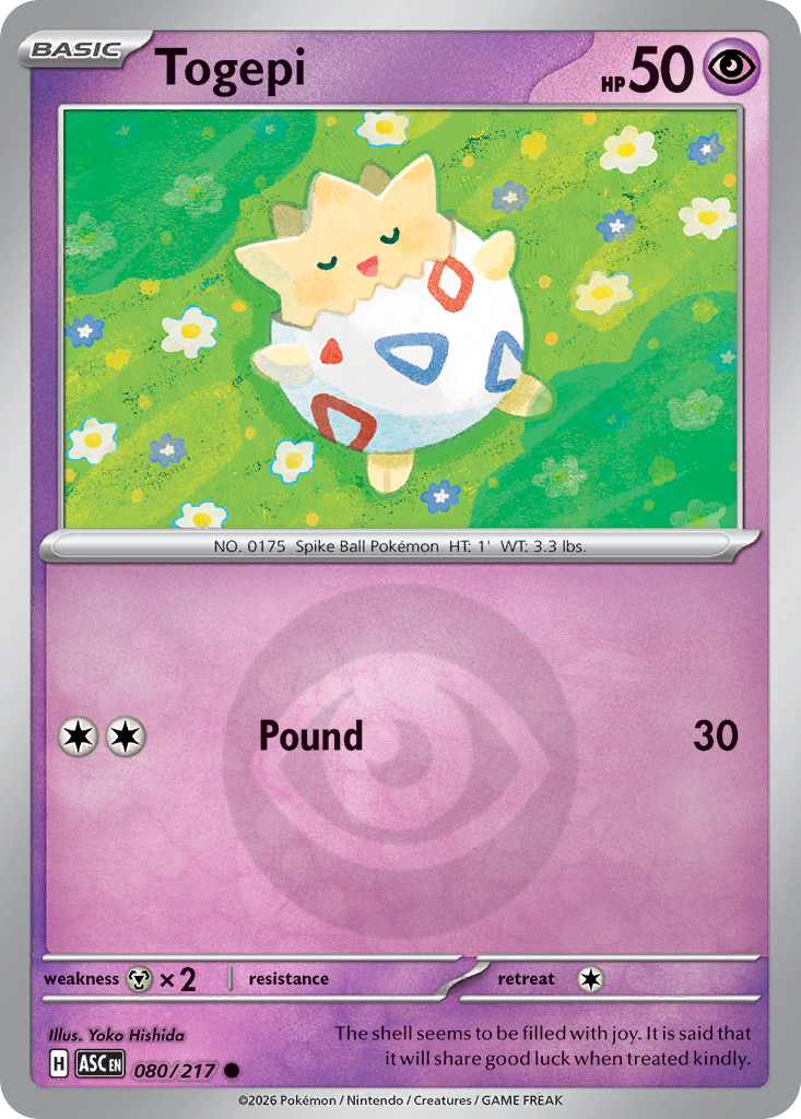 Togepi 080/217 Ascended Heroes Pokémon card