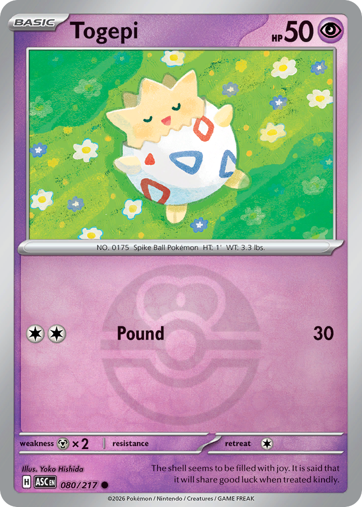 Togepi 080/217 Ascended Heroes Pokémon card