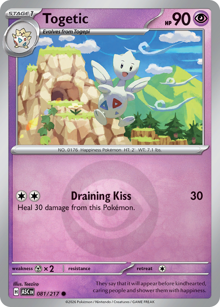 Togetic 081/217 Ascended Heroes Pokémon card