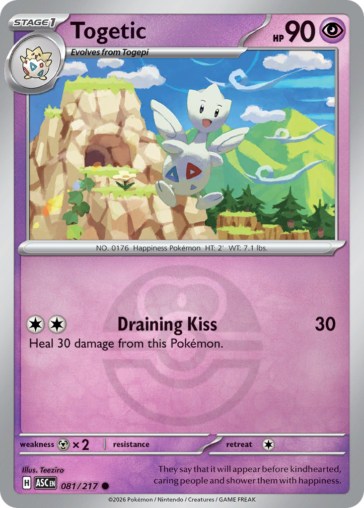 Togetic 081/217 Ascended Heroes Pokémon card