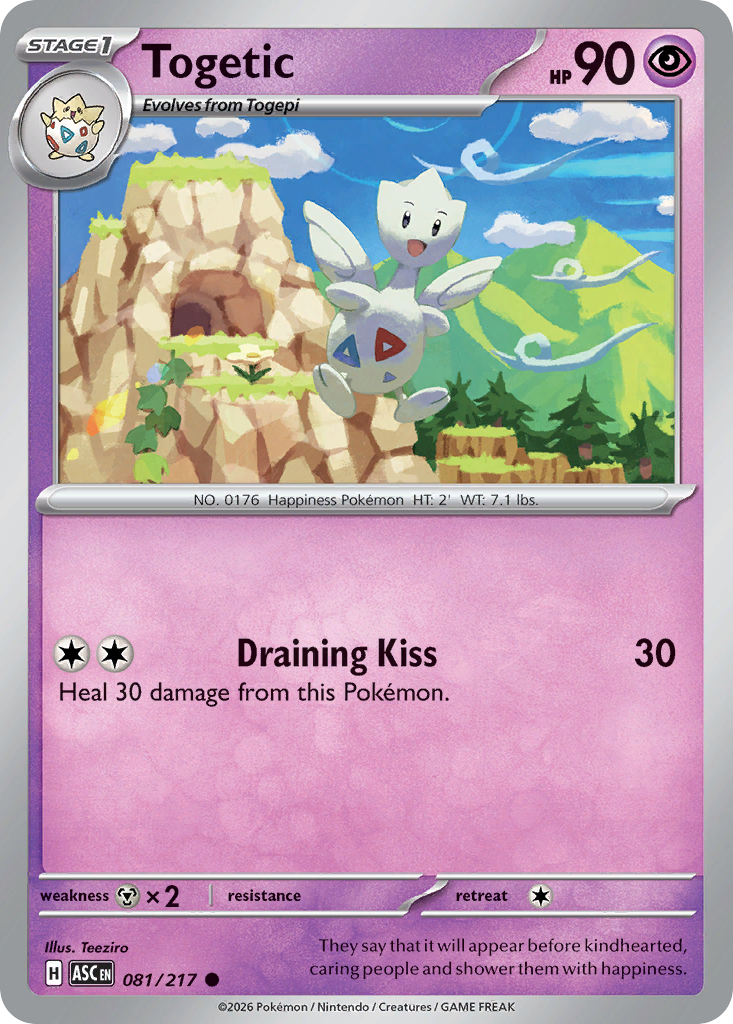 Togetic 081/217 Ascended Heroes Pokémon card