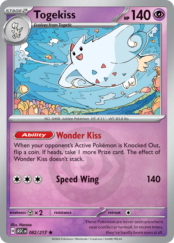 Togekiss 082/217 Ascended Heroes Pokémon card