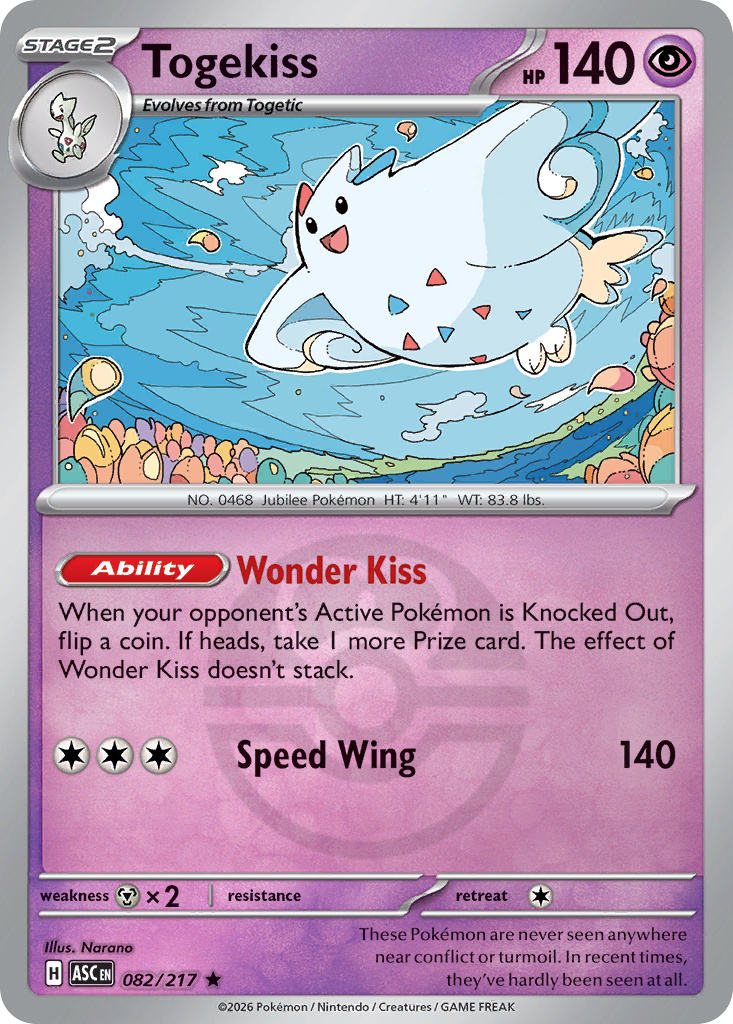 Togekiss 082/217 Ascended Heroes Pokémon card